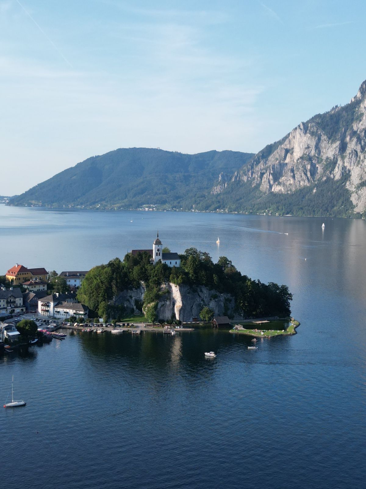 Traunsee mit Traunkirchen