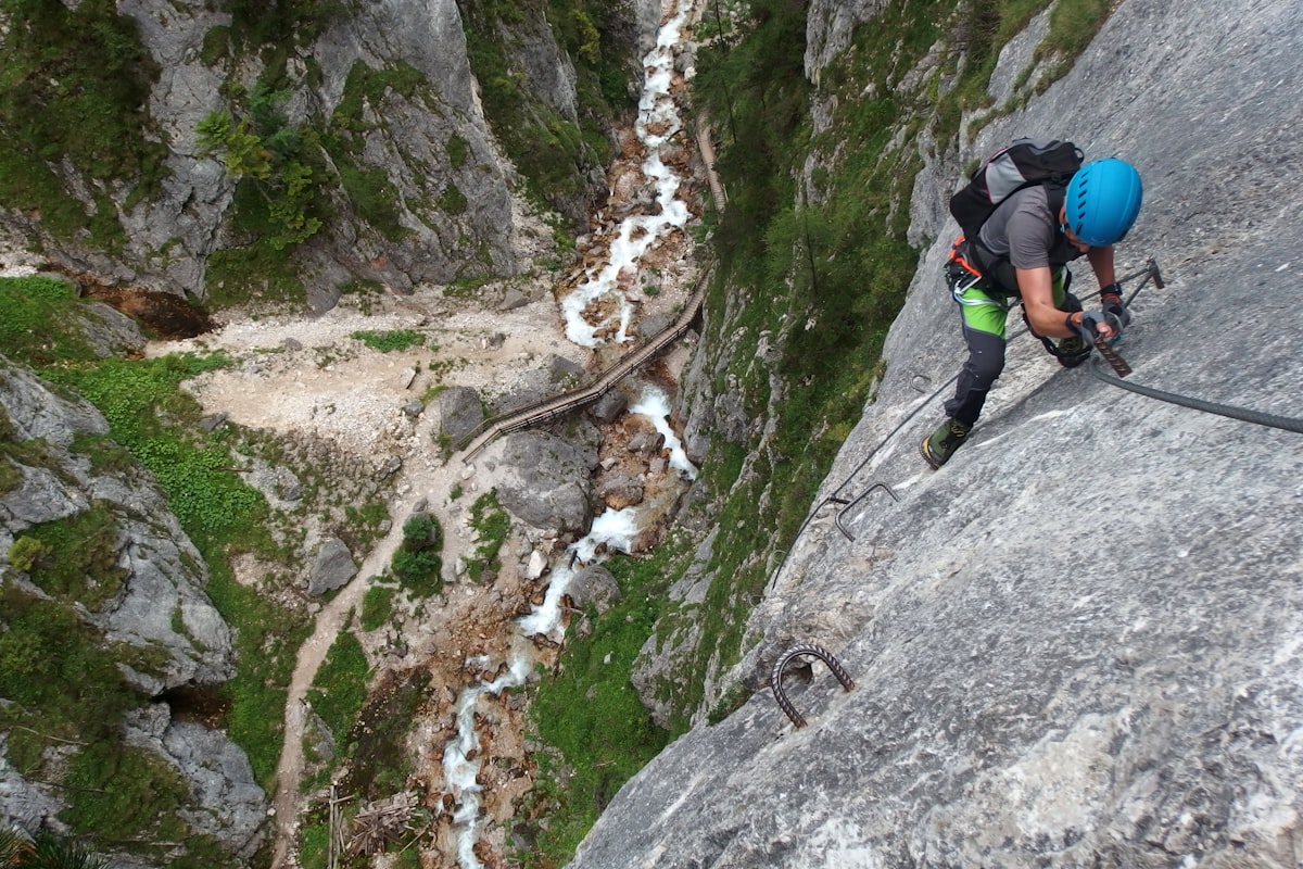 Klettersteig in den Alpen