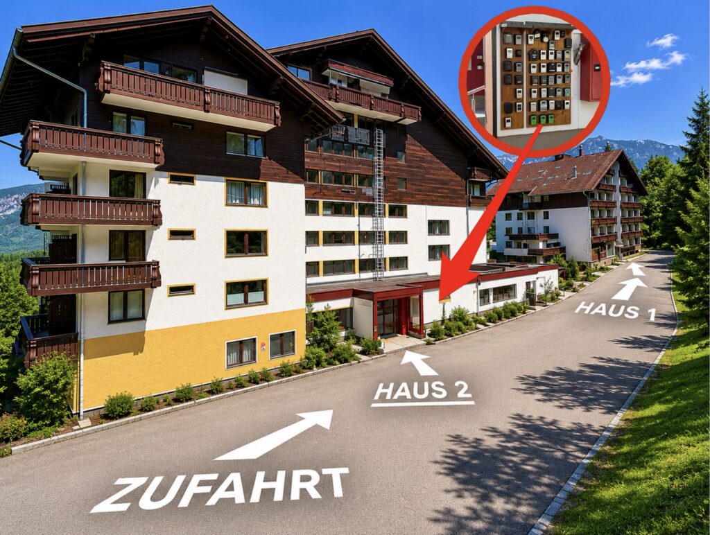 Zufahrt Panorama Apartment