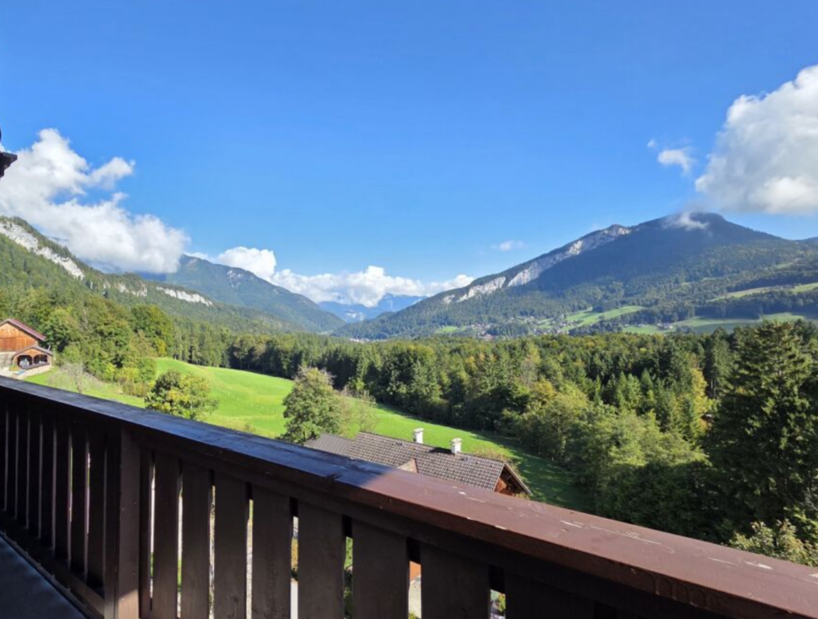 Panoramablick vom Balkon